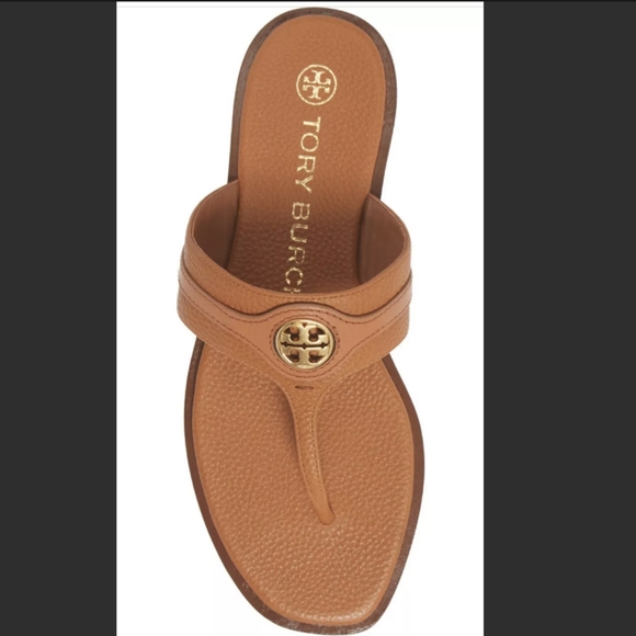 New Tory Burch Carson Thong Welt Flat Sandals - Picture 4 of 4
